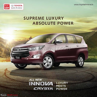 Brosur Toyota Innova Crysta di India