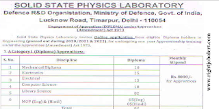 Mechanical, Electronics, Electrical, Computer Science, Library Science Engineering Jobs in DRDO, Solid State Physics Laboratory