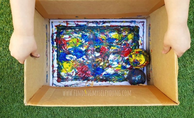 Painting with Marbles - Simple Fun for Kids
