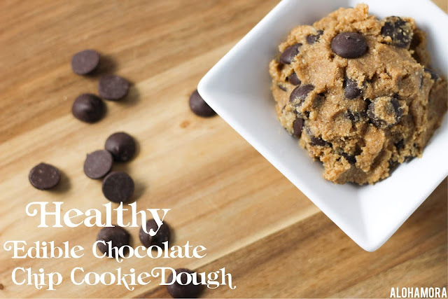 Healthy Edible Chocolate Chip Cookie Dough for 1- Steviva, Coconut Sugar, Delicious, Quick and Easy to make. No Bake. Healthy Lifestyle, sponsored, Alohamora Open a Book, Alohamoraopenabook http://alohamoraopenabook.blogspot.com