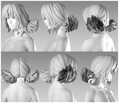 D4M Mercy Hair for Genesis 3 Female(s)