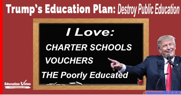 Image result for donald trump & charter schools