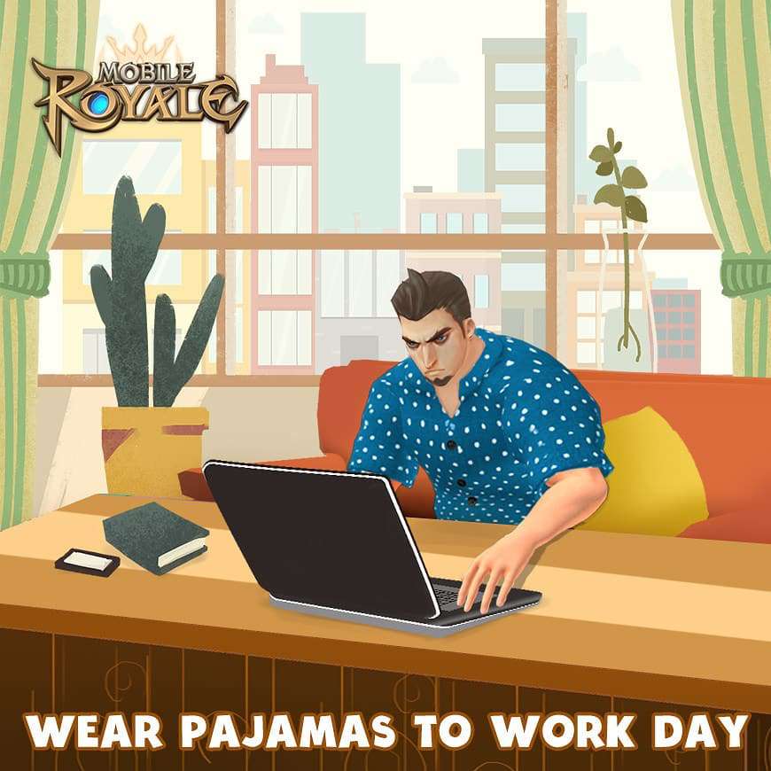 Wear Pajamas to Work Day Wishes Pics