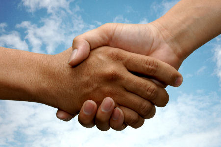 Since many men are religiously conservative many men won't shake hands with