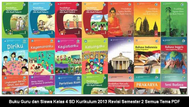 Sebelumnya kami telah membagikan Buku Pegangan Guru dan Siswa Kelas  Buku Guru dan Siswa SD Kelas 4 Kurikulum 2013 Revisi Lengkap