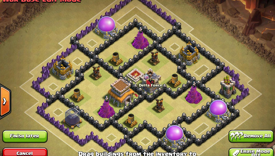  Gambar  Base War Terkuat Anti Pekka Sama Naga TH8 COC 