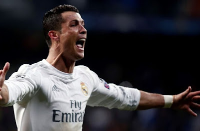 Cristiano Ronaldo in full Real Madrid training session ahead of Man City tie