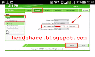 Cara Ganti Nama dan Password Wifi Indihome Modem Zte F660 dengan Smartphone