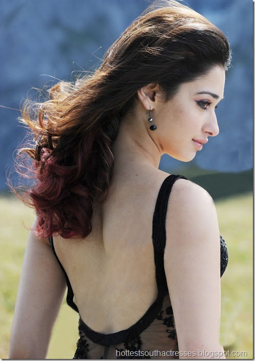 Tamanna Bhatia Hot Latest Pics in Black Dress 6