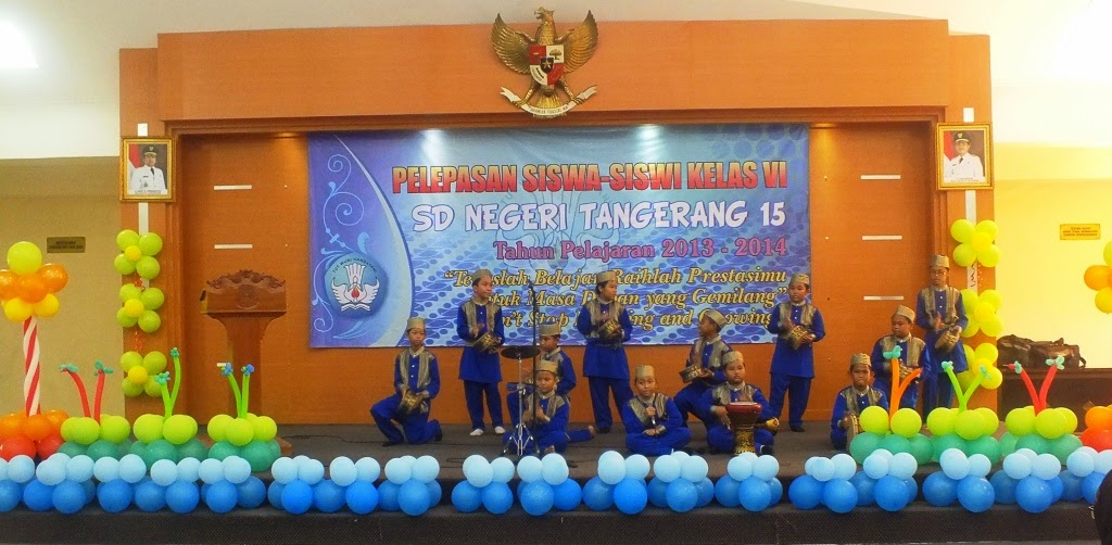 Dekorasi Sederhana Panggung Perpisahan SD Negeri 15 Tangerang