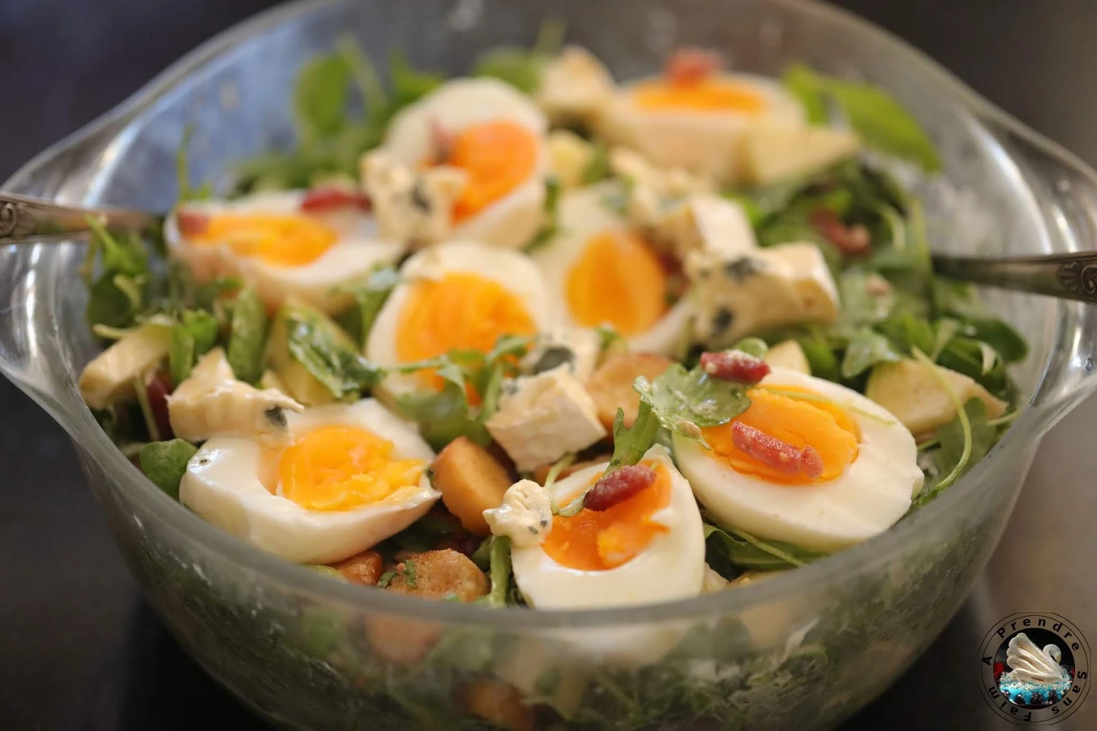 Salade de roquette au Suprême de Bresse Bleu