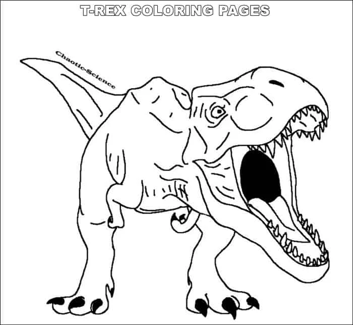 Coloring Pages Dinosaurs T Rex 1