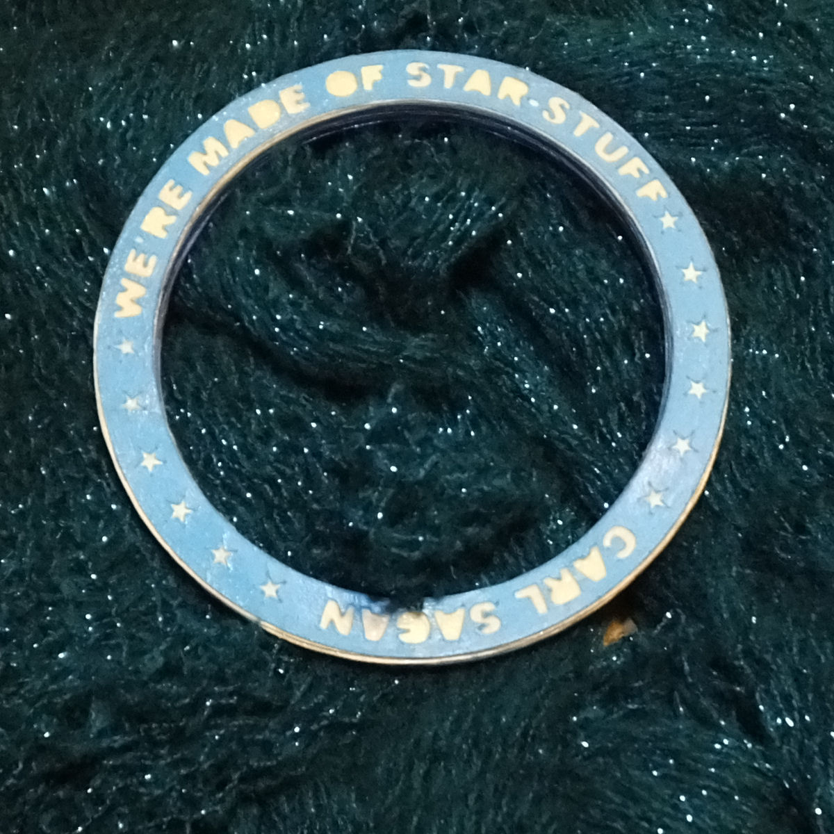 We're made of star-stuff bangle bracelet made using Cricut Explore #Cricut #papercrafts #jewelryproject