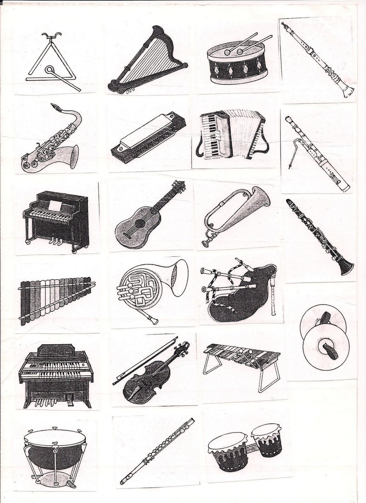 Dmusicalizando Instrumentos Musicais p/ Colorir