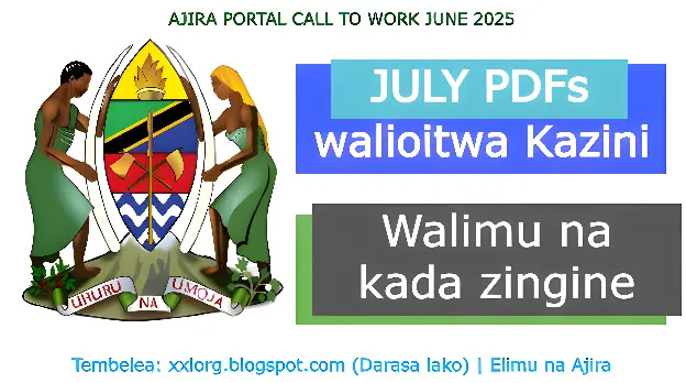 JULY JOBS