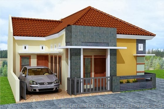 Contoh Desain dan Model Fasad Rumah Minimalis 1 Lantai 