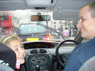 Top Ender and Daddy in the front of the car