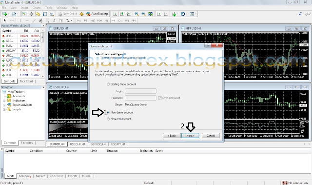 Cara buat akun demo forex