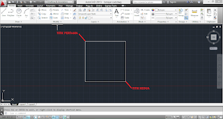 Langkah Membuat Rectangle di AutoCAD