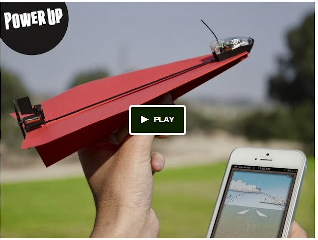 Power Up 3.0 : iPhone Controlled Paper Airplane Soars on Kickstarter