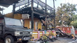 Rumah Pengusaha Penggilingan Padi di Wonomulyo Terbakar