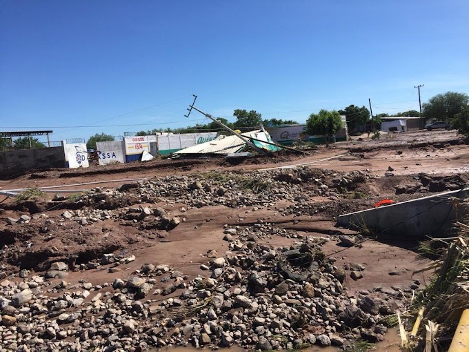 Estados// Fuertes lluvias en Sinaloa dejan 2 mil 250 casas dañadas