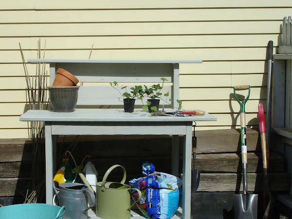 my potting bench