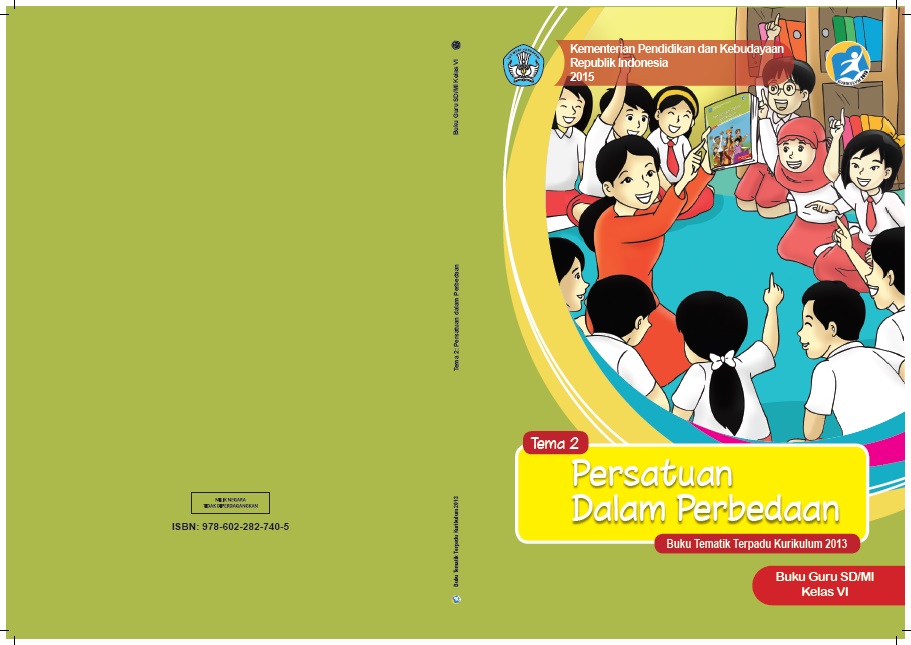 Download Buku Tematik Kelas 6 Tema 2 (Persatuan Dalam 
