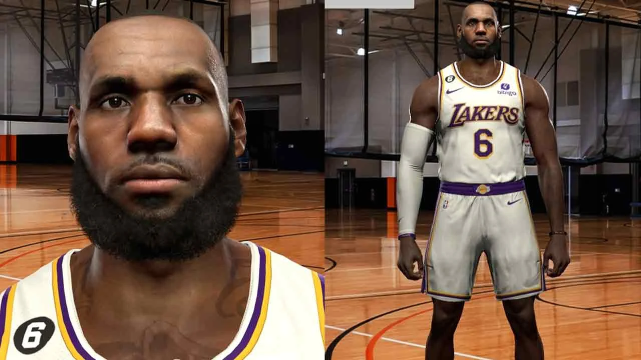 NBA 2K23 LeBron James Cyberface