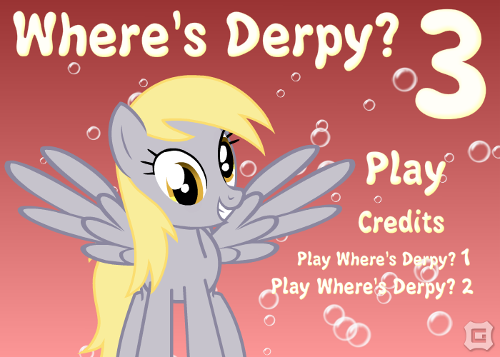 Title screen for Where's Derpy? 3.