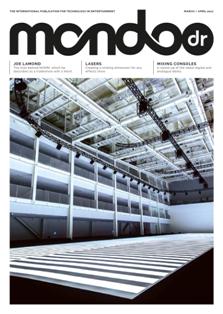 mondo*dr magazine 27-03 - March & April 2017 | ISSN 1476-4067 | TRUE PDF | Bimestrale | Professionisti | Progettazione | Audio | Illuminazione | Tecnologia
We are the global trade publication for technology in entertainment, with a particular focus on fixed installations including: casinos, cinemas, nightclubs, sports stadia and theatres...
mondo*dr magazine, first published in 1990, is targeted at the distributor, dealer and installer of lighting, sound and video equipment across all aspects of the increasingly hybrid entertainment installation market. It is published in two versions - European (translated into French, German, Spanish and Italian) and Asian/Pacific (Chinese, Arabic and Russian) and contains superb international coverage of venues, companies, industry shows and product.
The global coverage of mondo*dr magazine is unrivalled and allows you access to all major decision makers in their respective countries. With a circulation of over 13,000, mondo*dr magazine is mailed to over 120 countries. In addition, the circulation is backed up by our attendance or participation at every major trade show in the world.