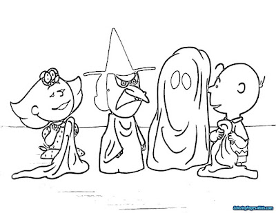 Charlie Brown Halloween Coloring Pages 5