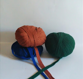 bolso de trapillo tejido a crochet