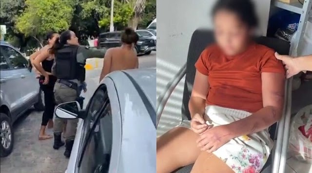 Policial é filmada batendo em mulher que espancou a própria filha de 11 anos