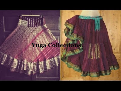 Skirts from old sarees