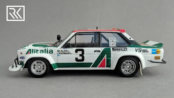 Zdjęcie modelu Trofeu Fiat 131 Abarth, Rajd Safari 1979. Załoga Markku Alén / Ilkka Kivimäki