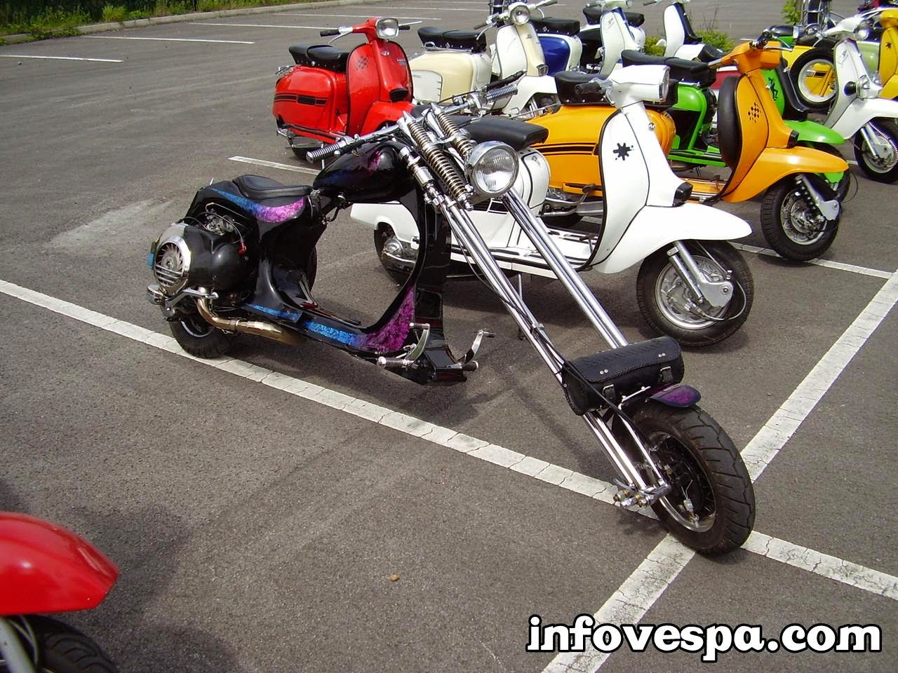 Kumpulan 80 Motor Vespa Modifikasi Chooper Terupdate Cermin Modifikasi