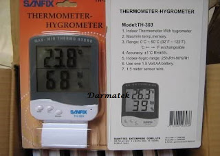 Jual Sanfix TH-303 Thermo-Hygrometer Indoor
