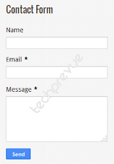 Official Blogger Contact Form