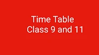 TIME TABLE