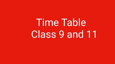 TIME TABLE