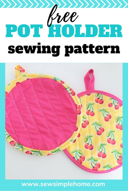 Sew your own easy heavy-duty POT HOLDERS tutorial +Free