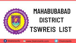 Tswreis List in Mahabubabad District