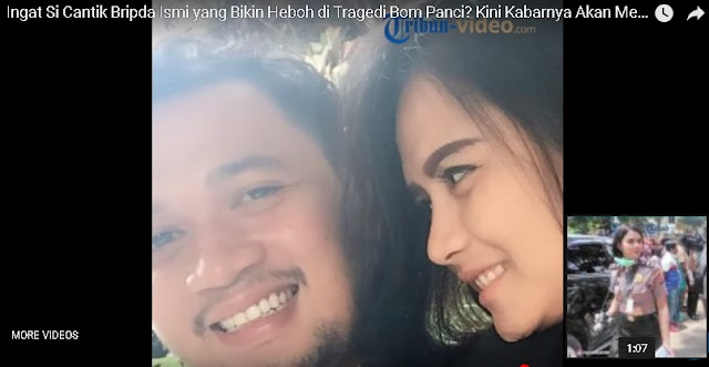 Masih Ingat Polwan Canti Bripda Ismi yang bikin Heboh...Inilah Pria Ganteng yang Menikahinya