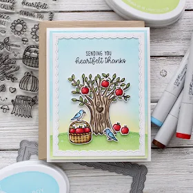 Sunny Studio Stamps: Happy Harvest Home Sweet Gnome Woodland Borders Fall Themed Cards by Leanne West