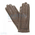 Decorative Stitching Ladies Brown Leather Gloves for $38.50