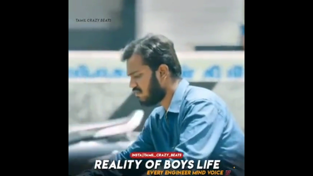 Reality Of Boys Life | Tamil Whatsapp Status
