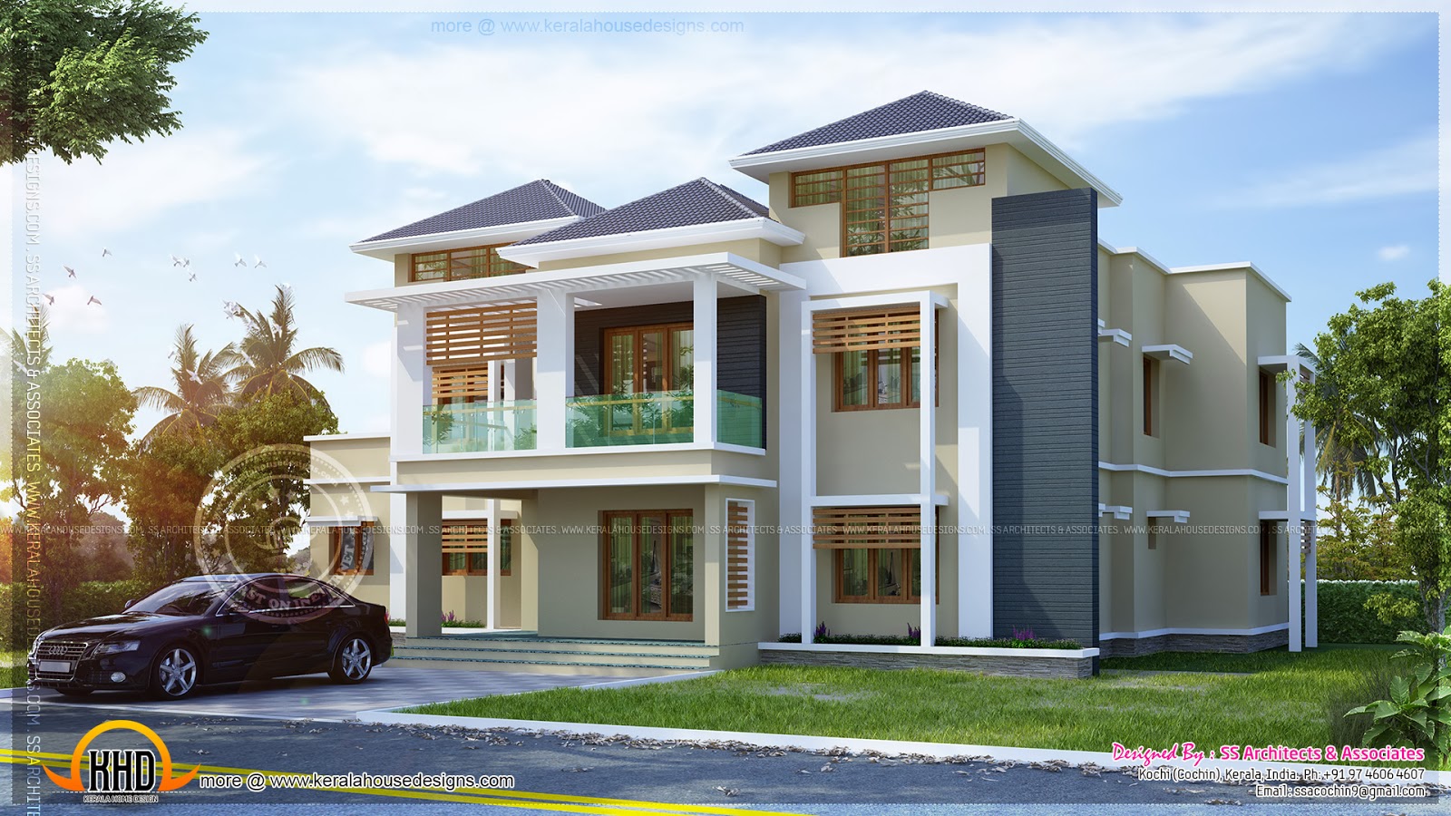 Awesome house  plan  Kerala home  design  and floor plans 