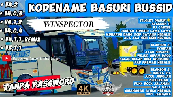 KODENAME BUSSID TELOLET BASURI QQ TRANS WINSPECTOR V4.2