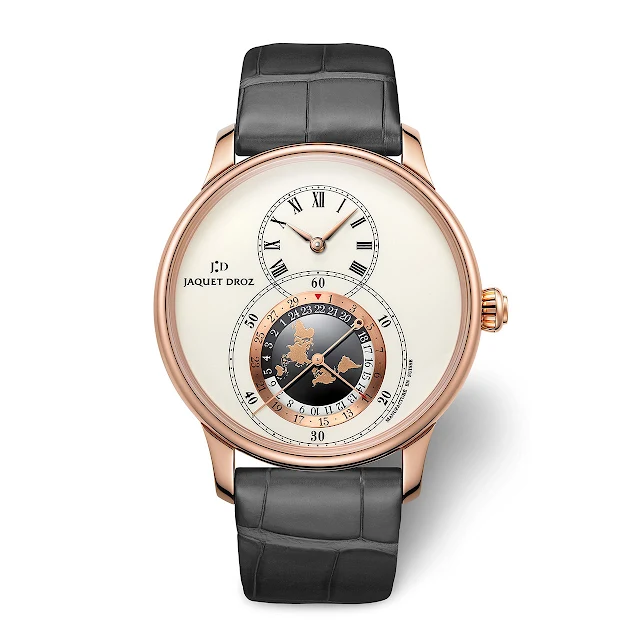 Jaquet Droz Grande Seconde Dual Time in red gold ref J016033201